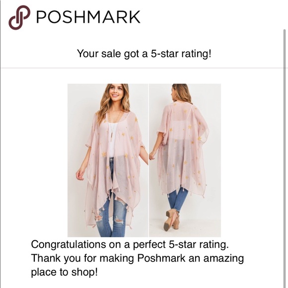 Pink & Golden star kimono - Picture 13 of 13